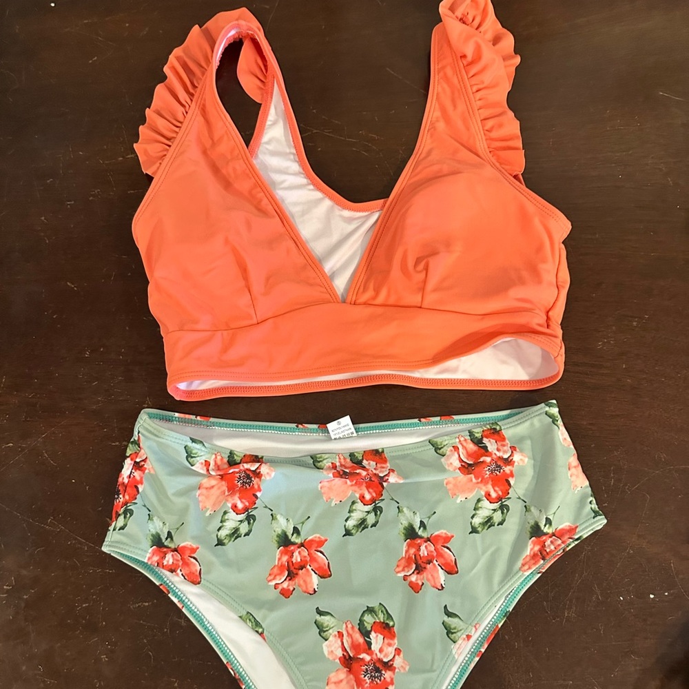Women’s High Waisted Bathing Suit size Large